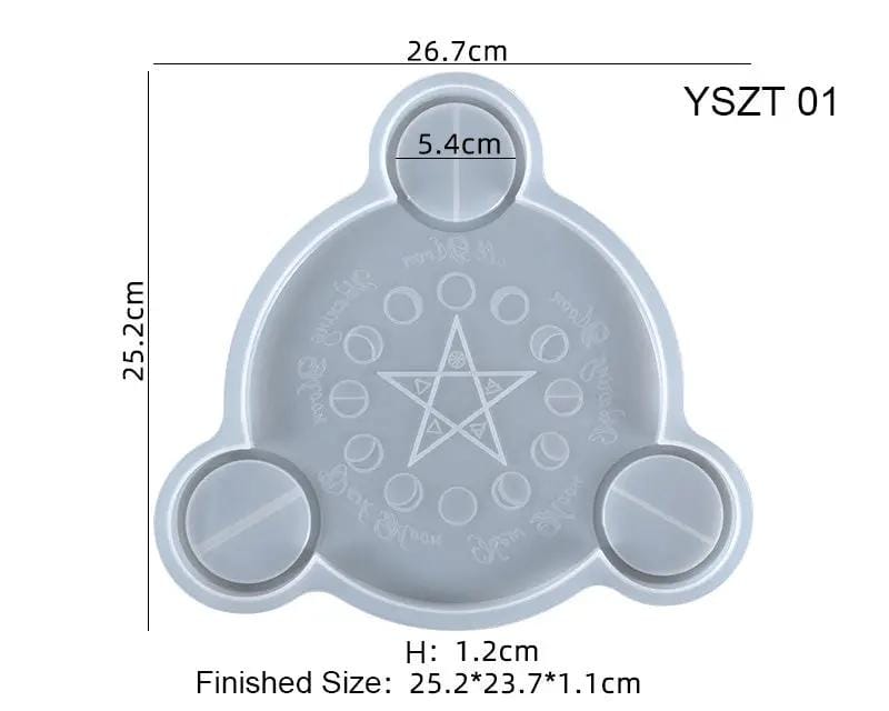 Resin Art NZ Moulds Candle Holder Moulds - Moon Phases Candle Holder Moulds - Moon Phases | NZ
