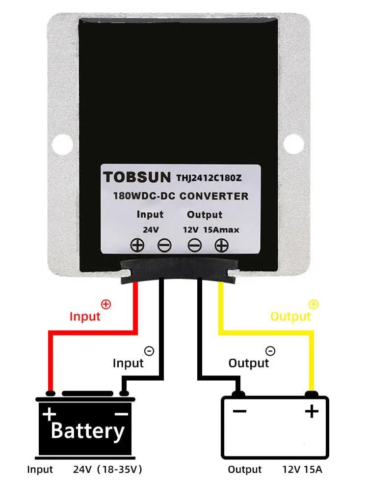 DC/DC Converter Regulator 24V Step Down To 12V 15A 180W – view 3