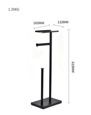 Free Standing Toilet Paper Roll Holder Stand – view 2