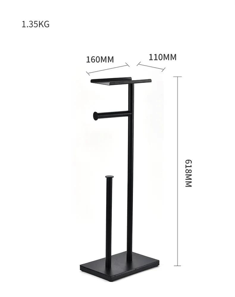 Free Standing Toilet Paper Roll Holder Stand – view 2