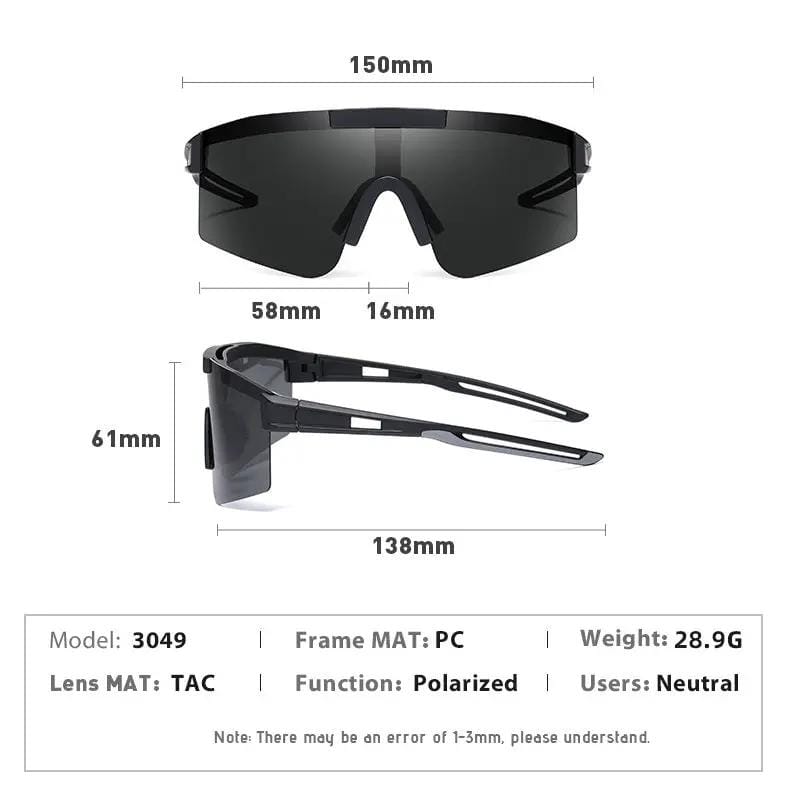 HD Polarized Lens Sunglasses Anti-Reflective Hydrophobic With Case – view 2