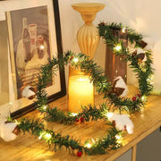 salelink.co.nz Unbranded 2M Christmas Wreath String Light 2M USB Christmas Wreath String Lights Cotton Decor
