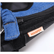 dealonline.co.nz dealonlinenz Pet/Puppy Travel Carry Bag, Blue, Medium Blue Denim Travel Carrier Backpack For Small Pets