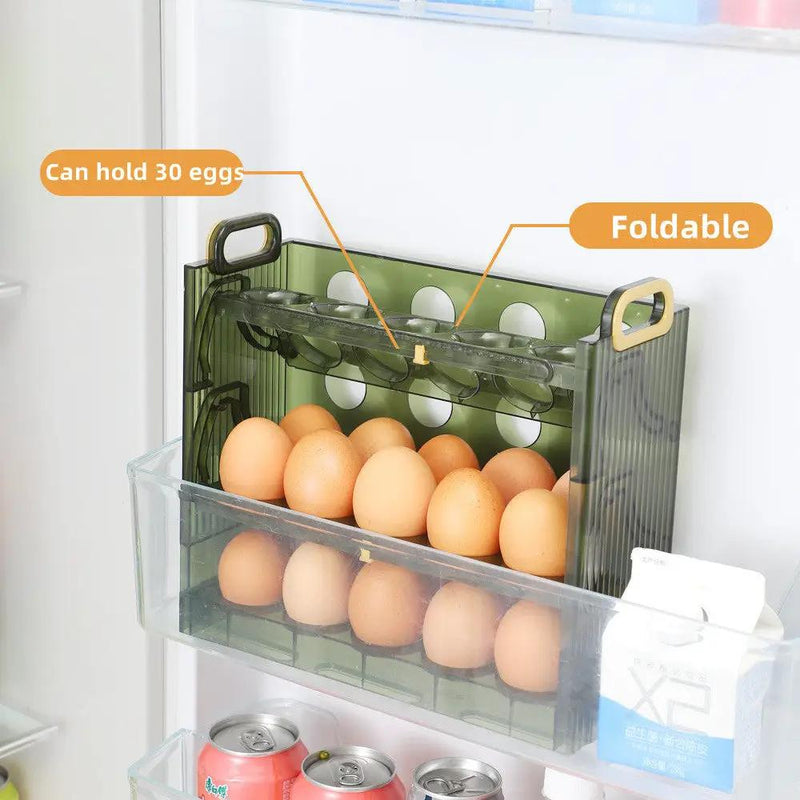 Refrigerator Egg Storage Box Holder Dispenser Organiser – view 3