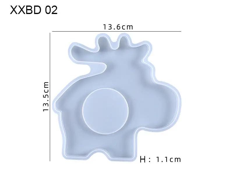 Resin Art NZ Moulds Candle Holder Coaster Moulds Candle Holder Coaster Moulds | NZ