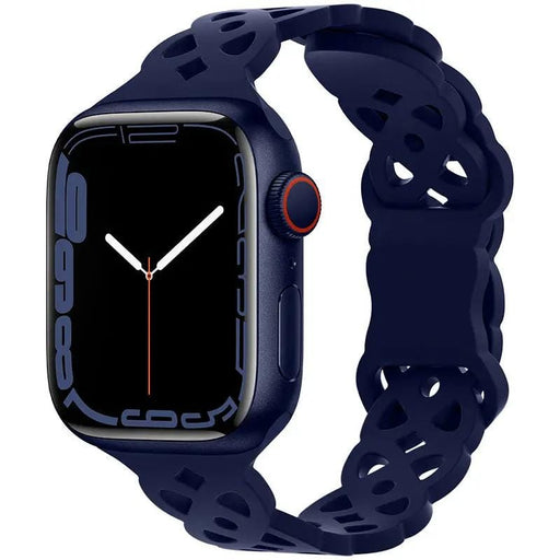 Apple Watch Band Strap 44mm 45mm 46mm(Series 10) 49mm Ultra 2 - Silicone Slim Metal (GZJ30844)