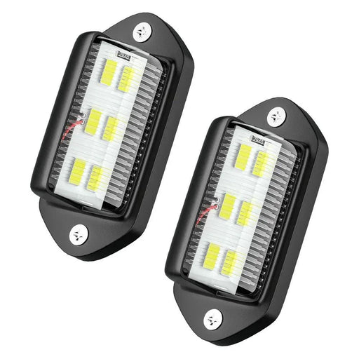 salelink.co.nz Unbranded 2PCS LED Number Plate Lights 2 Pack LED Number Plate Lights 12V To 24V Waterproof