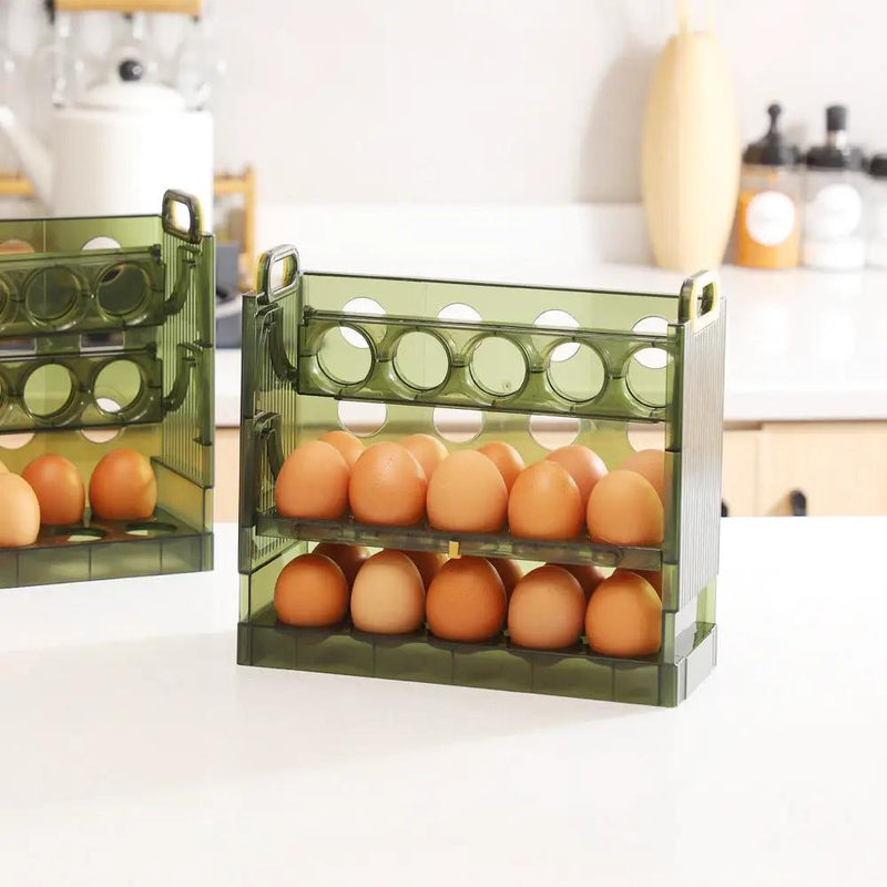 Refrigerator Egg Storage Box Holder Dispenser Organiser – view 4