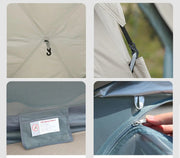 ECOTREK Tent Pop-up Hexagonal Double-Layer Waterproof Tent + Winged CanopyDYLF2063 Pop-up Hexagonal Double-Layer Waterproof Tent + Winged CanopyDYLF2063