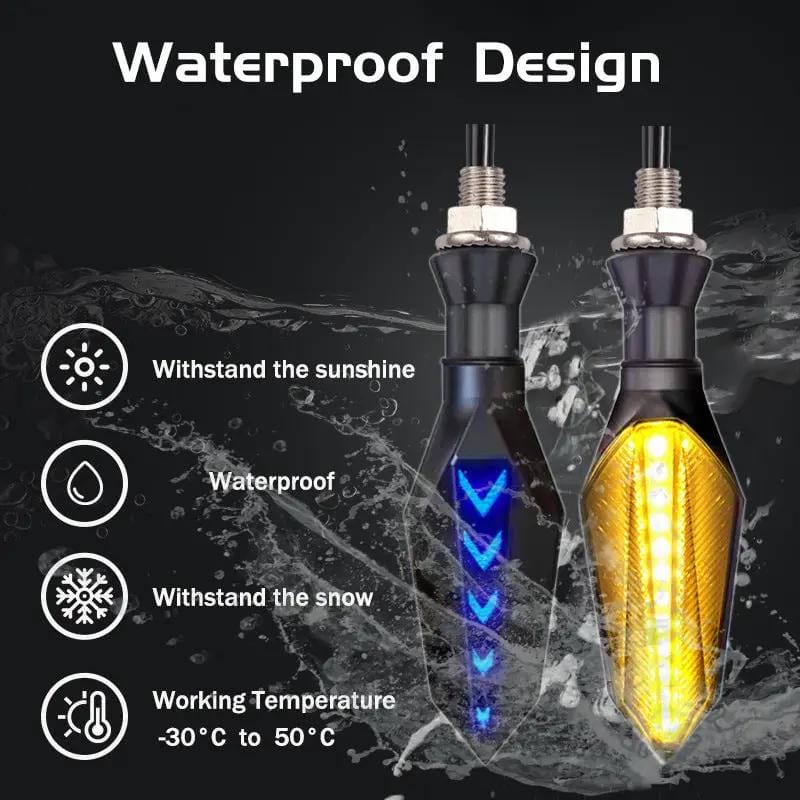 salelink.co.nz Unbranded Motorcycle LED Turn Signal Lights Motorcycle LED Turn Signal Lights | Action Outdoors NZ