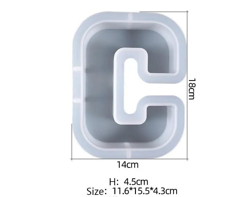 Resin Art NZ Moulds Alphabet Letter Moulds - Individual - Super Large Alphabet Letter Moulds - Individual - Super Large | NZ