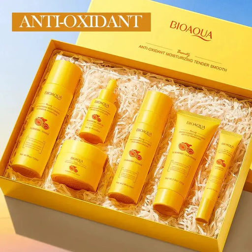 Poppy Gifts Skin Care BIOAQUA Turmeric Antioxidant Soothing & Hydrating 6 piece Skincare Gift Set BIOAQUA Turmeric Antioxidant Soothing & Hydrating 6 piece Skincare Gift Set