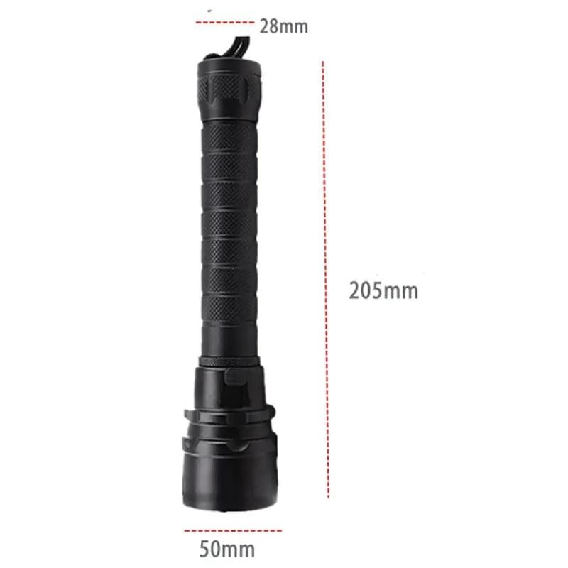 Scuba Diving Flashlight 5000Lumens Tactical Hunting Torch – view 3