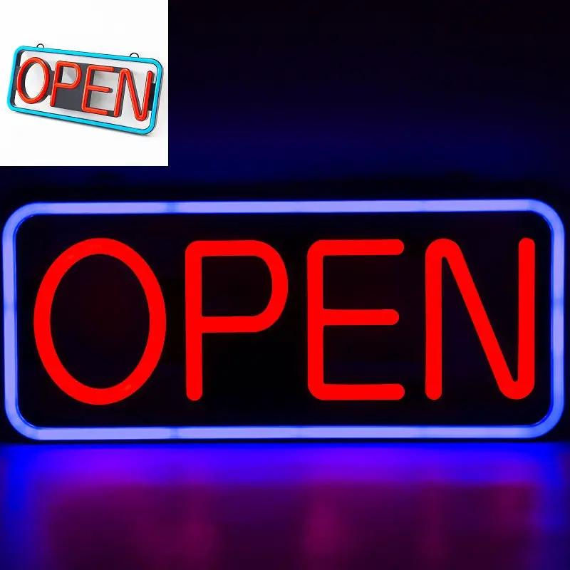 Large OPEN Sign Neon LED Flashing & Remote Control 55CM – view 2