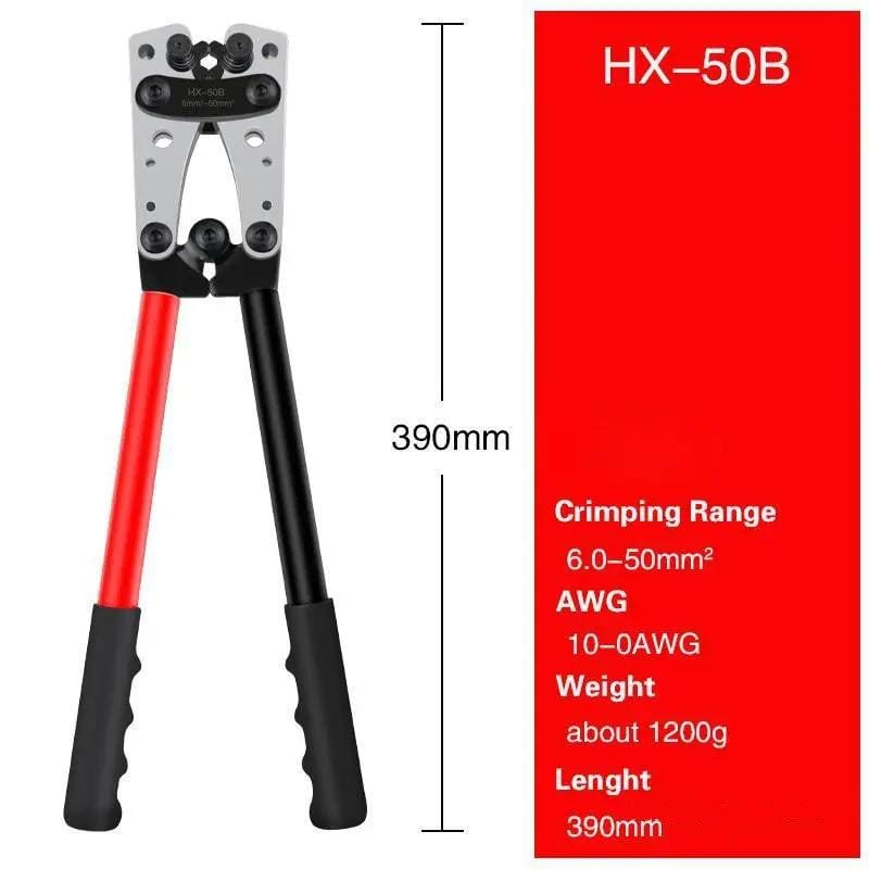 6 - 50 mm2 Anderson Plug Crimp Crimping Tool Battery Cable Lug Hex Crimper – view 4
