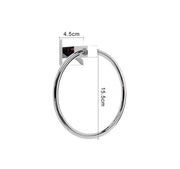 salelink.co.nz Unbranded Bathroom Wall Mounted Towel Ring Silver Bathroom Wall Mounted Towel Ring Silver | Action Outdoors NZ