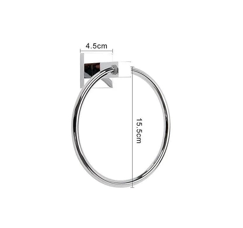 salelink.co.nz Unbranded Bathroom Wall Mounted Towel Ring Silver Bathroom Wall Mounted Towel Ring Silver | Action Outdoors NZ