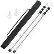salelink.co.nz Unbranded 2PCS Camping Tarp Poles Two Pcs Aluminum Camping Tarp Poles Telescoping