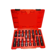 salelink.co.nz Unbranded 16PCS Locking Wheel Nut Screw Socket Set 16 Piece Locking Wheel Nut Screw Socket Set