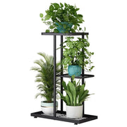 3 Layer Flower Stand Plant Shelf - Dark Grey – view 1