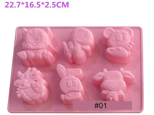 Chinese Zodiac Silicone Mould - 02 For Resin, Candy, Candle and Chocolate – view 2