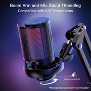 Gaming Microphone, USB PC Mic for Podcasts Videos, Streaming – view 7
