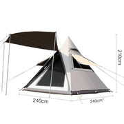 Automatic Pyramid Double-Layer Outdoor Camping Tent DYLF29515 by ECOTREK
