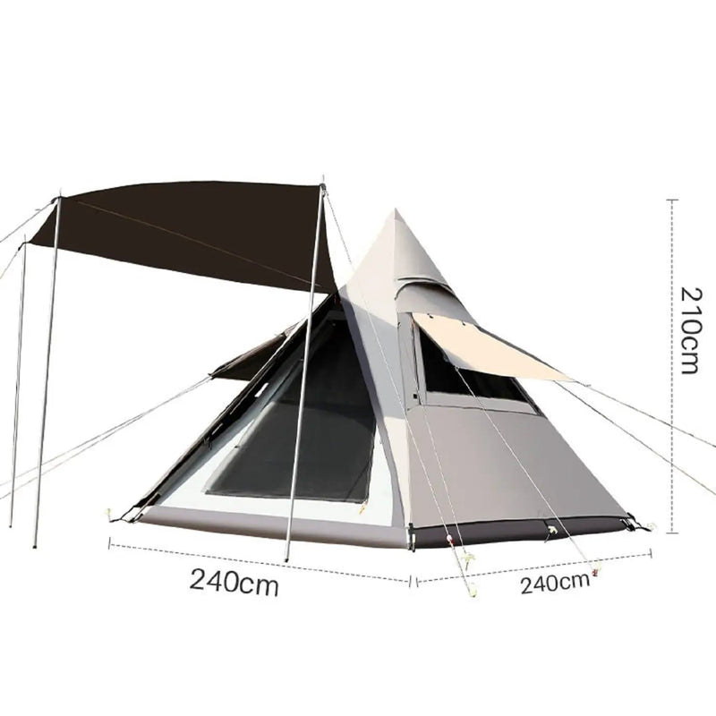 Automatic Pyramid Double-Layer Outdoor Camping Tent DYLF29515 by ECOTREK