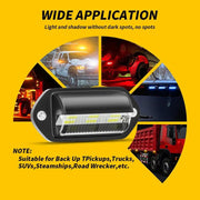 salelink.co.nz Unbranded 2PCS LED Number Plate Lights 2 Pack LED Number Plate Lights 12V To 24V Waterproof