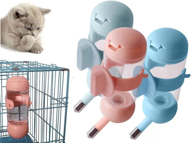 dealonline.co.nz dealonlinenz Pet Drinker Bottle Water Feeder 500ml Hanging Pet Water Drinker Bottle Feeder 500ml