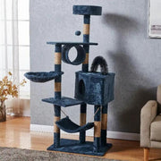 Cat Tree Scratching Post with Mouse 150CM - Light Grey – view 3