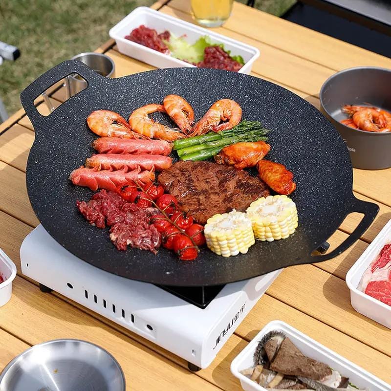 salelink.co.nz Unbranded Portable BBQ Grill Pan - 30cm Portable BBQ Grill Pan - 30cm | Action Outdoors NZ