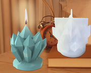 Candle Casting Mould with Resin, Cement, Candle - Crystal Cluster – view 1