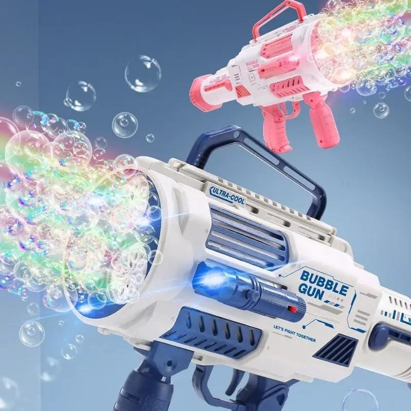 Large Rechargeable Rocket Bubble Gun + Flashlight (43cm) – view 2