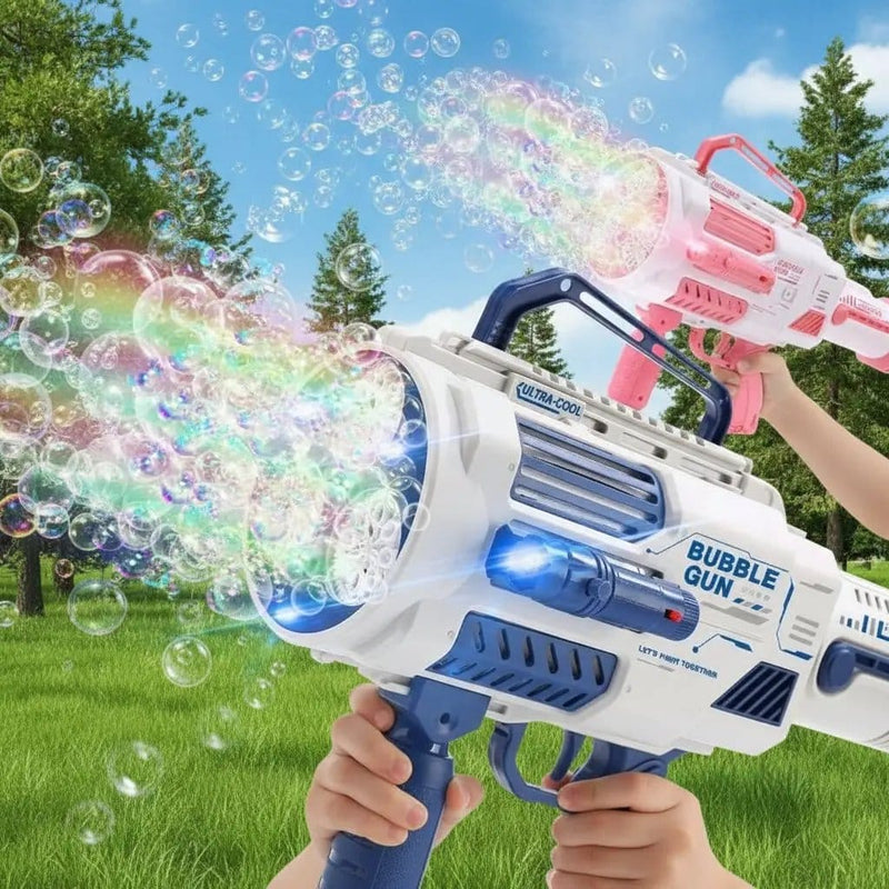 Large Rechargeable Rocket Bubble Gun + Flashlight (43cm) – view 3
