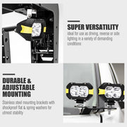 Pair 4inch Osram LED Work Light Bar Pods Fog Driving Lamp Reverse 4x4 – view 3