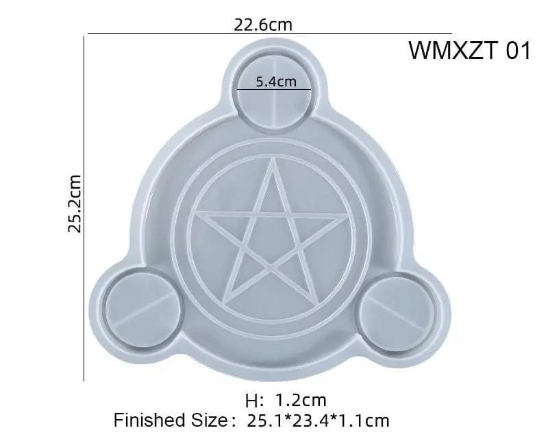 Resin Art NZ Moulds Candle Holder Moulds - Moon Phases Candle Holder Moulds - Moon Phases | NZ