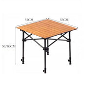 ECOTREK Tent Adjustable Folding Camping Table – Portable Outdoor Table 51cm ZF5153 Adjustable Folding Camping Table – Portable Outdoor Table 51cm ZF5153