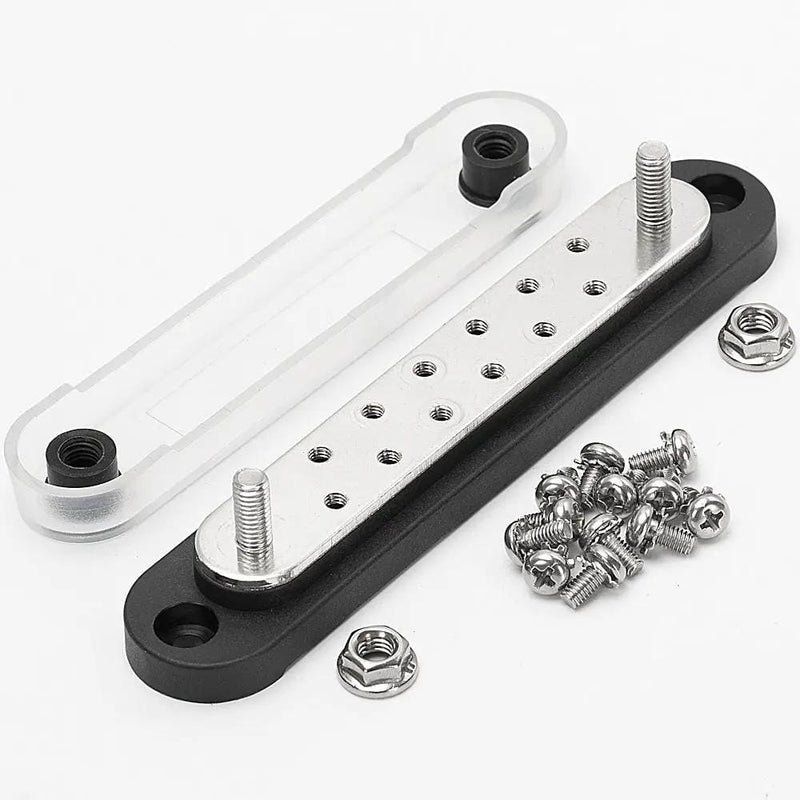 salelink.co.nz Unbranded 2x Bus Bar Terminal Block Dual Bus Bar Terminal Block 48V Power Distributor