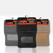 PVC Flocking Car Mats 4Pc Set 2 x Front, 2 x Back – view 1