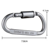 ECOTREK accessories Heavy Duty D-Shaped Aluminium Carabiner Hooks HL3221 Heavy Duty D-Shaped Aluminium Carabiner Hooks HL3221