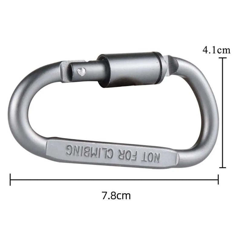 ECOTREK accessories Heavy Duty D-Shaped Aluminium Carabiner Hooks HL3221 Heavy Duty D-Shaped Aluminium Carabiner Hooks HL3221