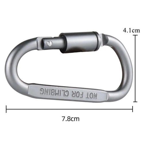 ECOTREK accessories Heavy Duty D-Shaped Aluminium Carabiner Hooks HL3221 Heavy Duty D-Shaped Aluminium Carabiner Hooks HL3221