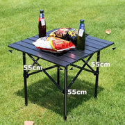 Portable Folding Table Tea Picnic Camping Barbecue Square Table 55cm – view 1