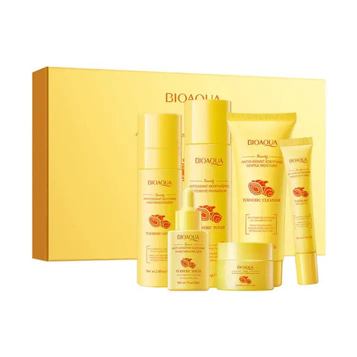 Poppy Gifts Skin Care BIOAQUA Turmeric Antioxidant Soothing & Hydrating 6 piece Skincare Gift Set BIOAQUA Turmeric Antioxidant Soothing & Hydrating 6 piece Skincare Gift Set