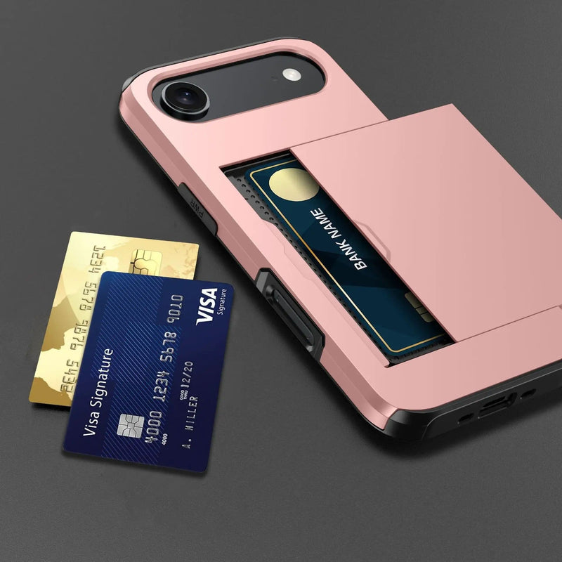 iPhone 17 Air Case - Card Holder Shockproof Rugged (PR9107) – view 5