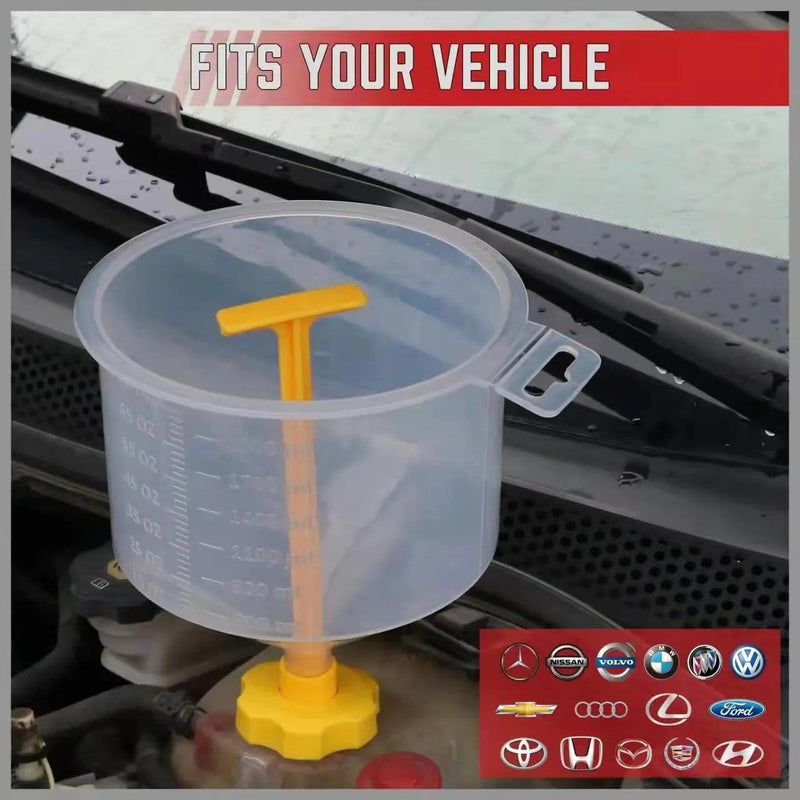 15-Piece Car Radiator Coolant Refill Funnel Kit Spill Proof Cooling System Tool – view 8