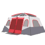 Camping Tent 420x305x210cm - Red/Grey/White – view 1