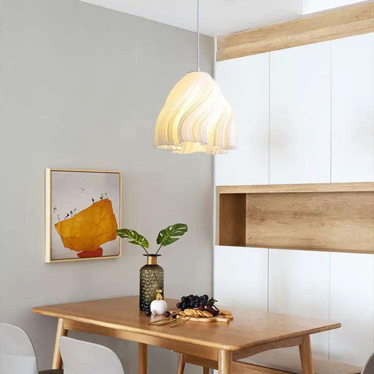 Modern White Lampshade Simple Pendant Light Hanging Lamp – view 7