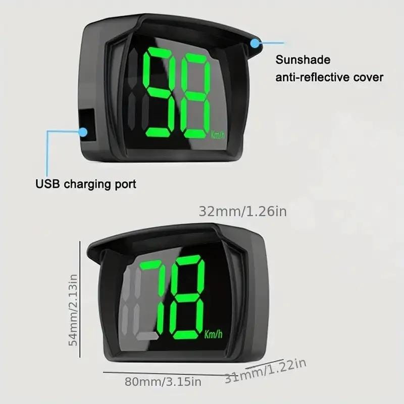 Car GPS Speedometer Hud Heads Up Display – view 4